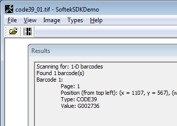 demo barcode reader SDK