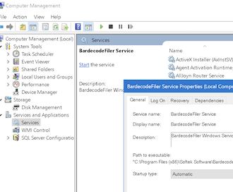 BardecodeFiler processing a folder